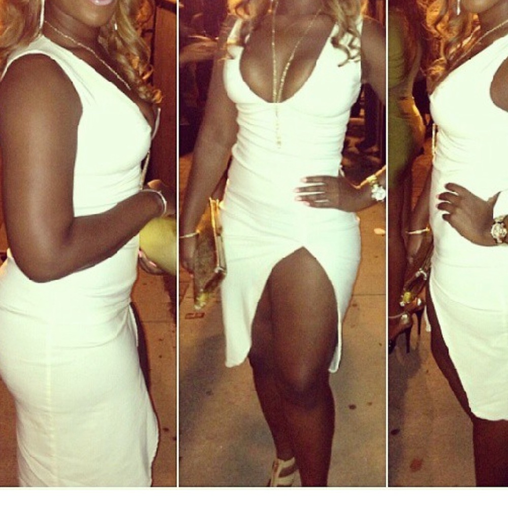 Cream eggshell dress